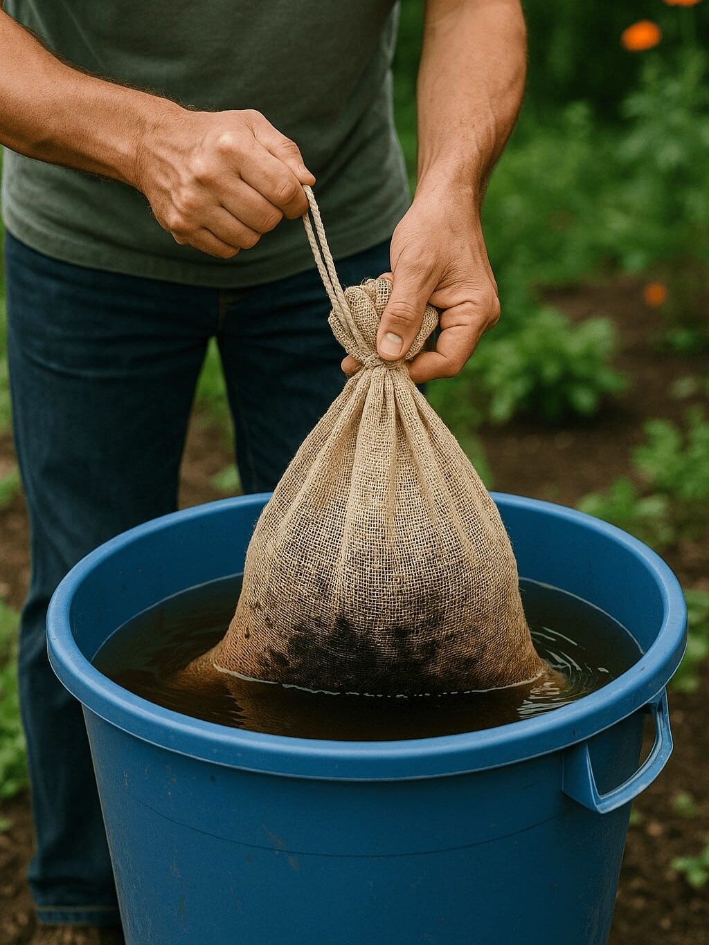 thé de compost étapes 2 et 3