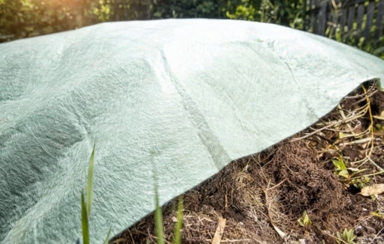 compost lot with extra protection
