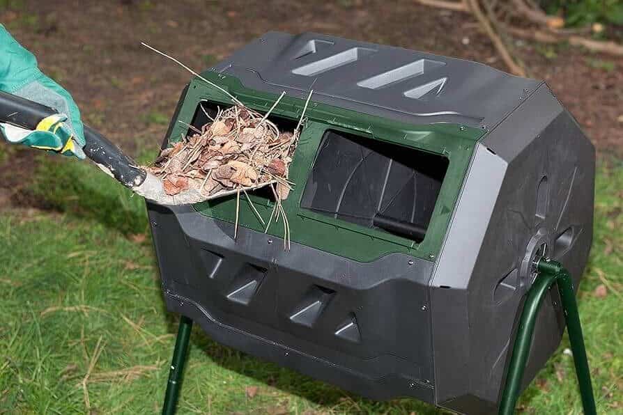 Rotating drum for hot composting